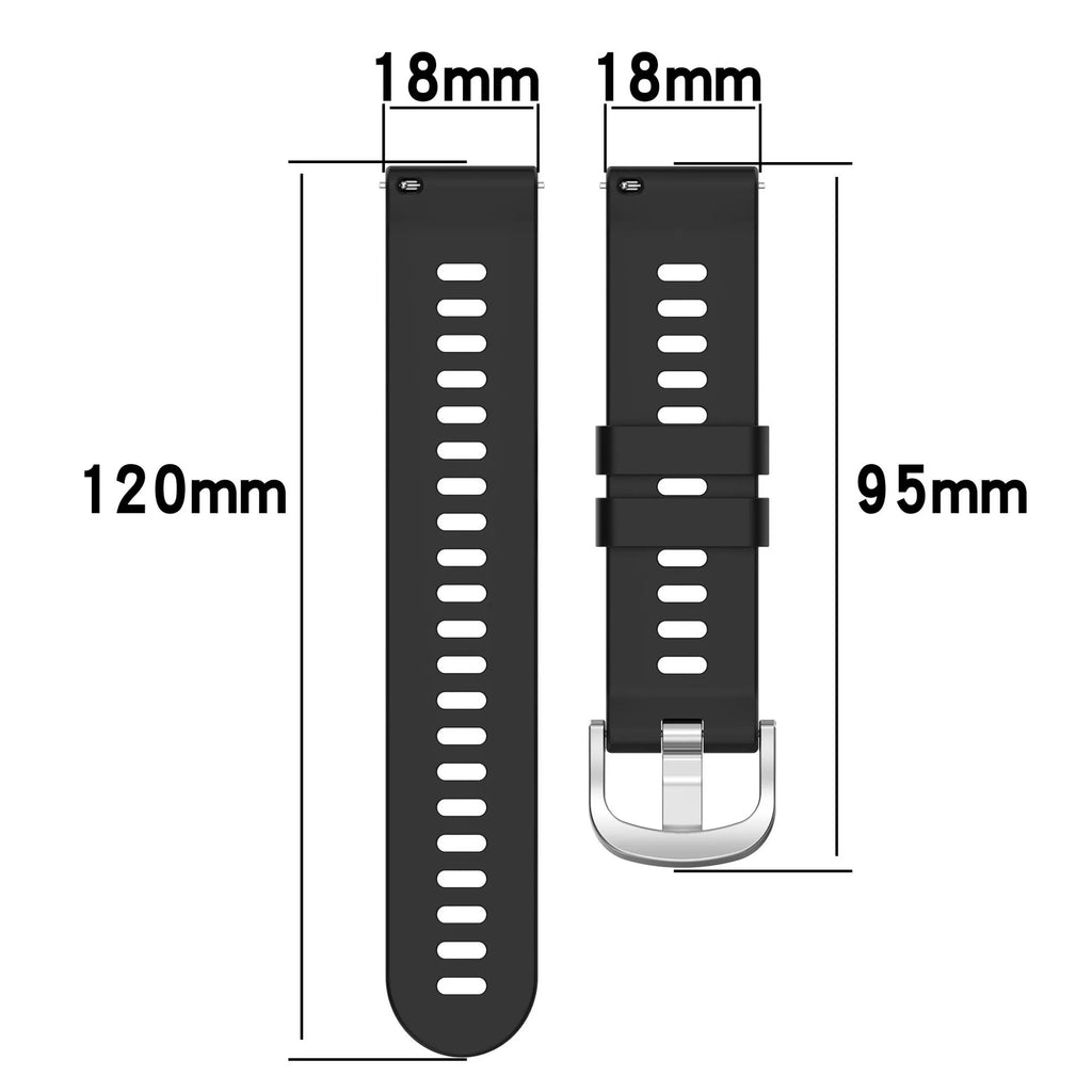 18mm 20mm 22mm Silicone Band For Garmin Forerunner 255 255S 245 165 158 55/ Venu 4 3S 2S 2Plus /Vivoactive 6 5 4 3 Watch Strap