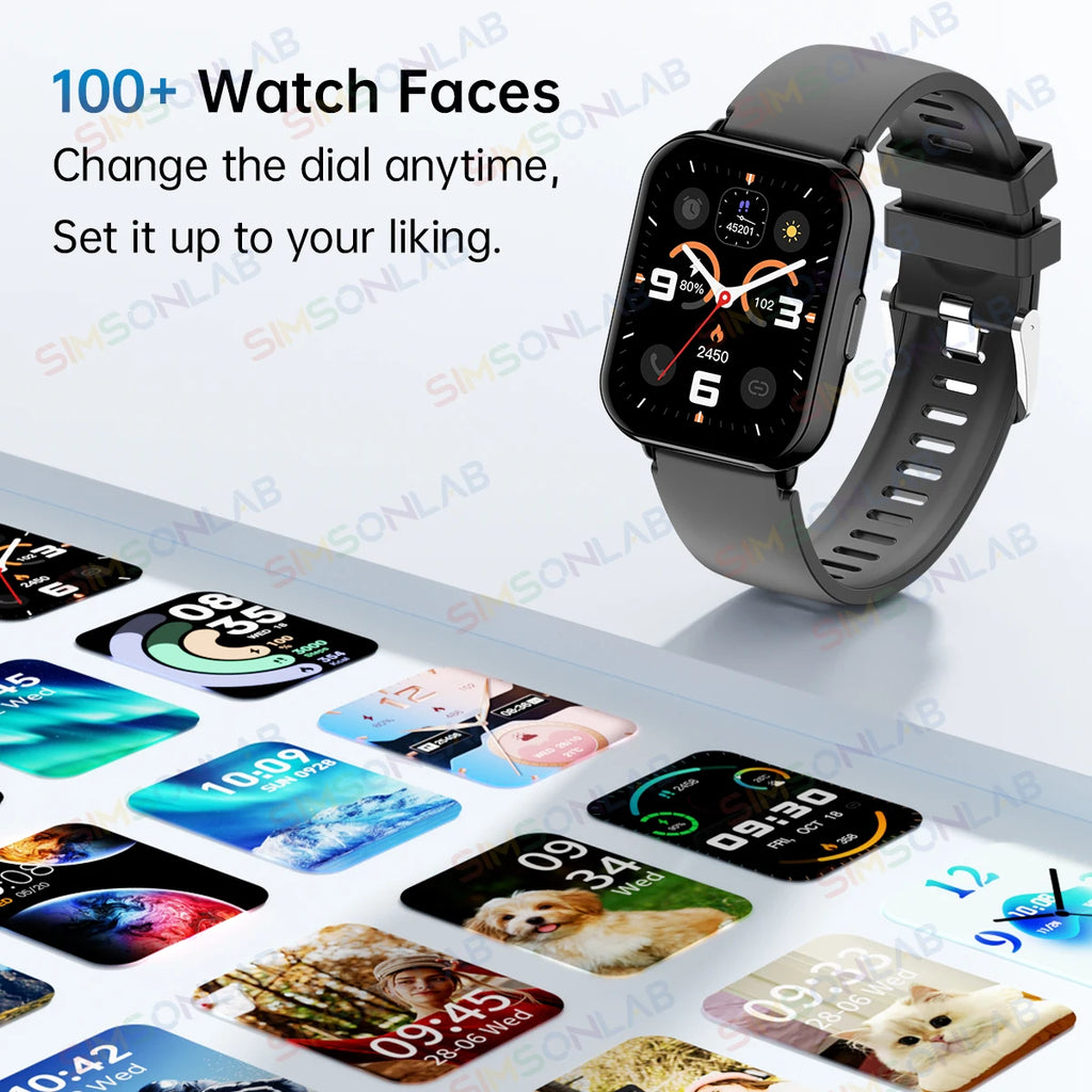 Global Edition Watch 5 Lite Men Women Display 100+ Sports Mode 1.83 Full Touch Bluetooth Call Waterproof Smart Watch Gifts