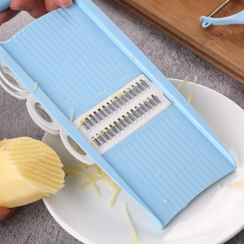 Multifunctional Vegetable Slicer 4 in 1 Adjustable Food Shredder Peeler Potato Carrot Cutter for Shredding Kitchen Gadgets