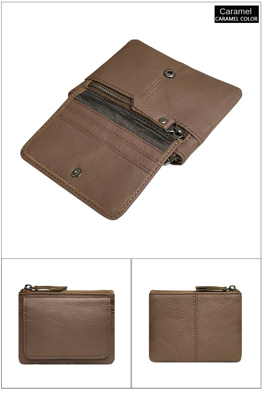 New Cow Leather Women's And Men's Card Bag Coin Purse Slim Credit Card Holder Wallet For Men and Women ID Card Pocket