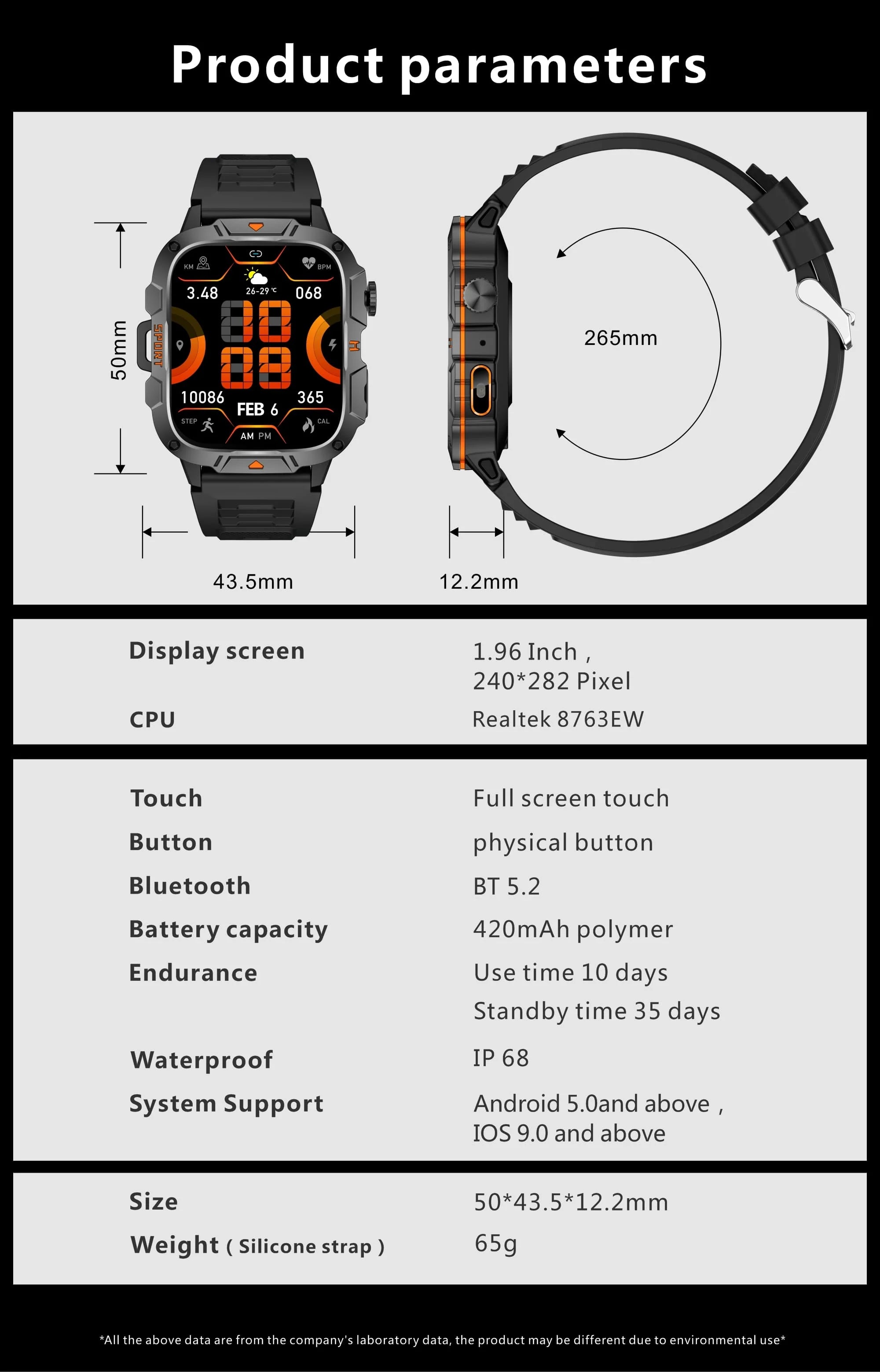 2025 For Xiaomi Original Built-in Dual-band GPS Men Smartwatch BT Call Fitness Military 5ATM IP68 Military Sport Smart Bracelet