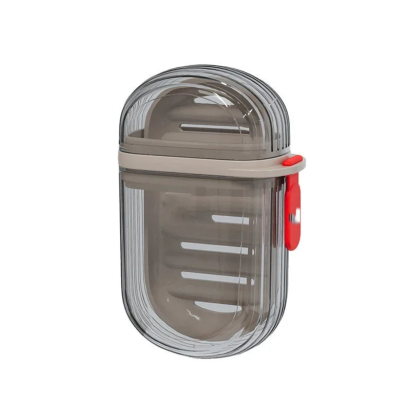 1/2pcs Creative Travel Soap Box with Lid Sealed and Drainable Portable Small Soap Box for Business Trip Travel Soap Box