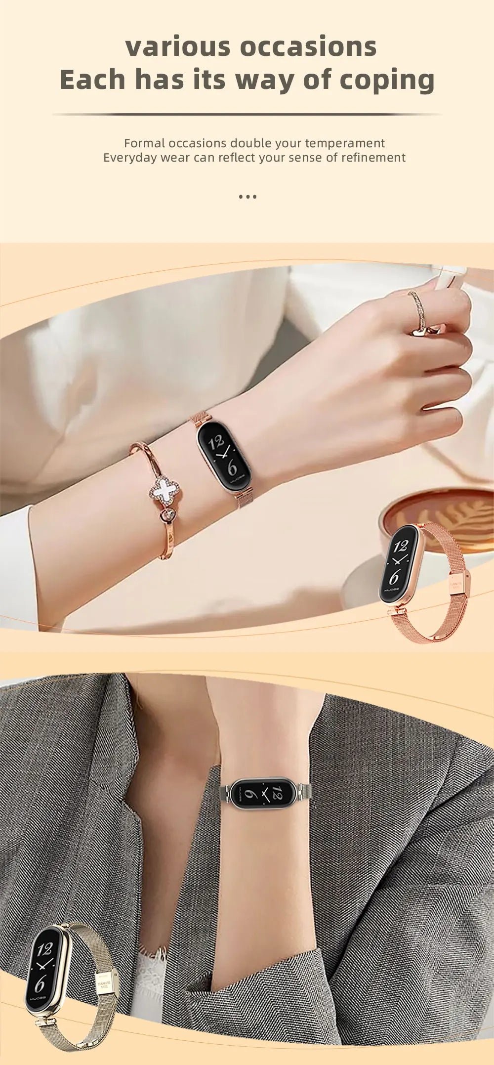 Strap for Mi Band 10 9 8 7 6 5 Watchband for Xiao mi Smart Band 9 Strap for Mi Band 8 Leather Wristband For Mi Band 7 Correa