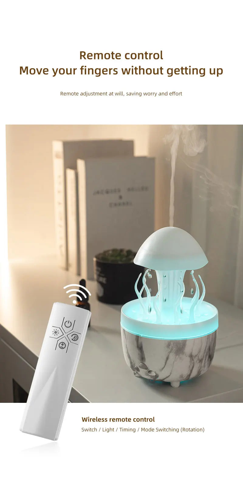 Aromatherapy Essential Oil Diffuser with Timer Cool Mist Humidifier for Large Room, Home, Baby Bedroom,7 Colors Lights Changing