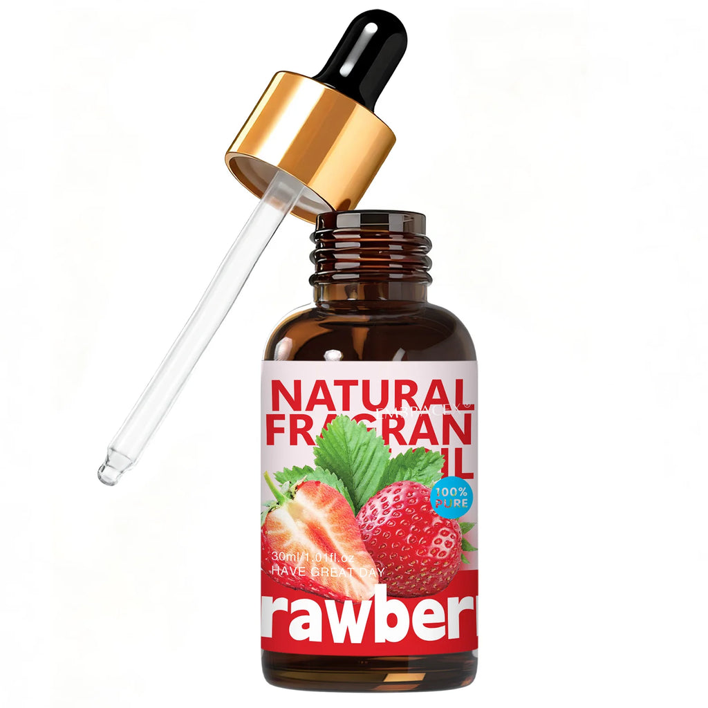 30ml Strawberry Essential Oil Long Lasting Fragrance for Aromatherapy Skin Care Massage Relaxation Holiday Gifts For Friends