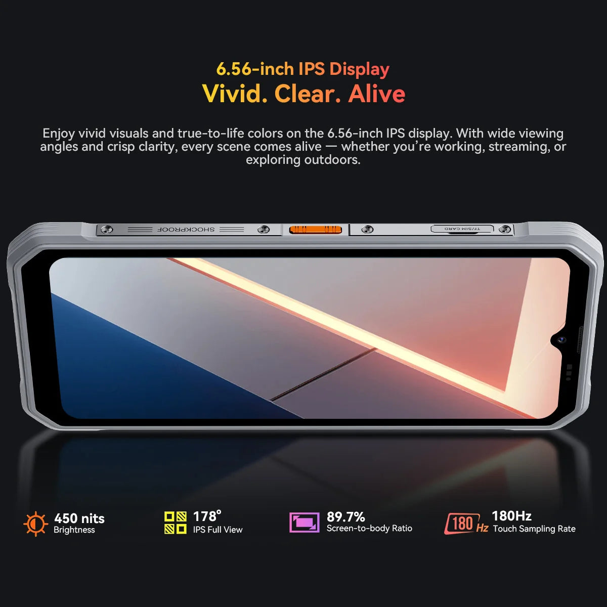OSCAL MARINE 3 Rugged Smartphone Android 16, 6.56" HD+ Display 90Hz Helio G81 4GB Phone, 13MP+16MP Camera 5000mAh Mobile