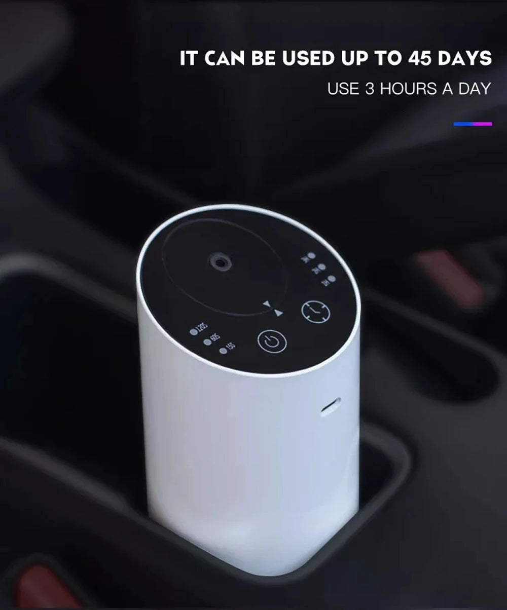 Car Aroma Diffuser Machine Portable Essential Oil Diffuser Rechargeable Room Fragrance Diffuser Electric Smell for Home Bedroom