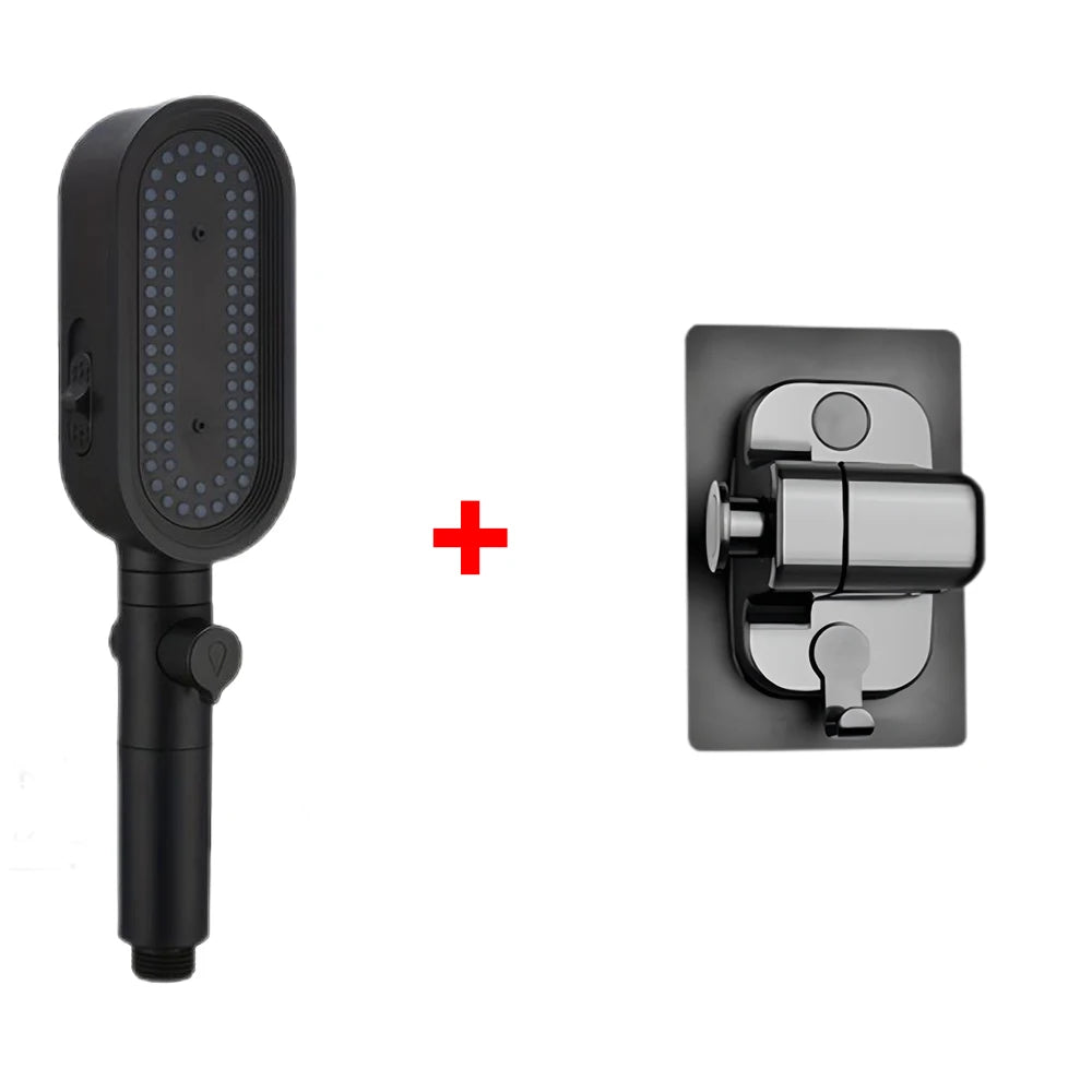 3 Modes Powerful Shower Head Anti-clogging and Easy To Clean Anti Anti-limescale Shower Head Handheld Flexible Bath  Shower Head