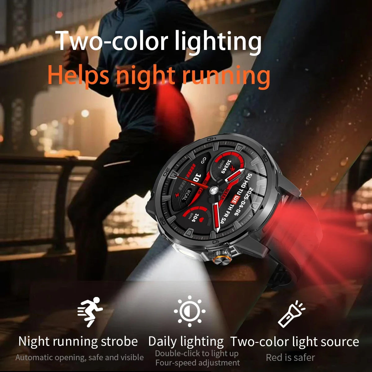 2026 Military T-Rex 3 Smart Watch Fitness Clock Men 466*466 AMOLED Screen 1000mAh Battery Flashlight Call Waterproof Smartwatchs