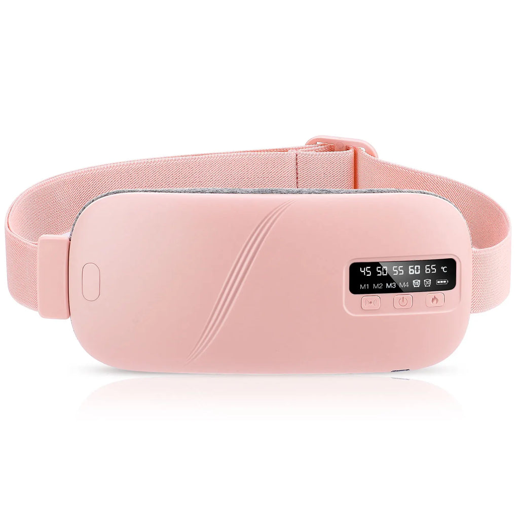 Women's Intelligent Menstrual Heating Belt 5-Speed Heat 4-Speed Vibration Massage Womb Warmer Nuangongbao Period Relief Waist Mat