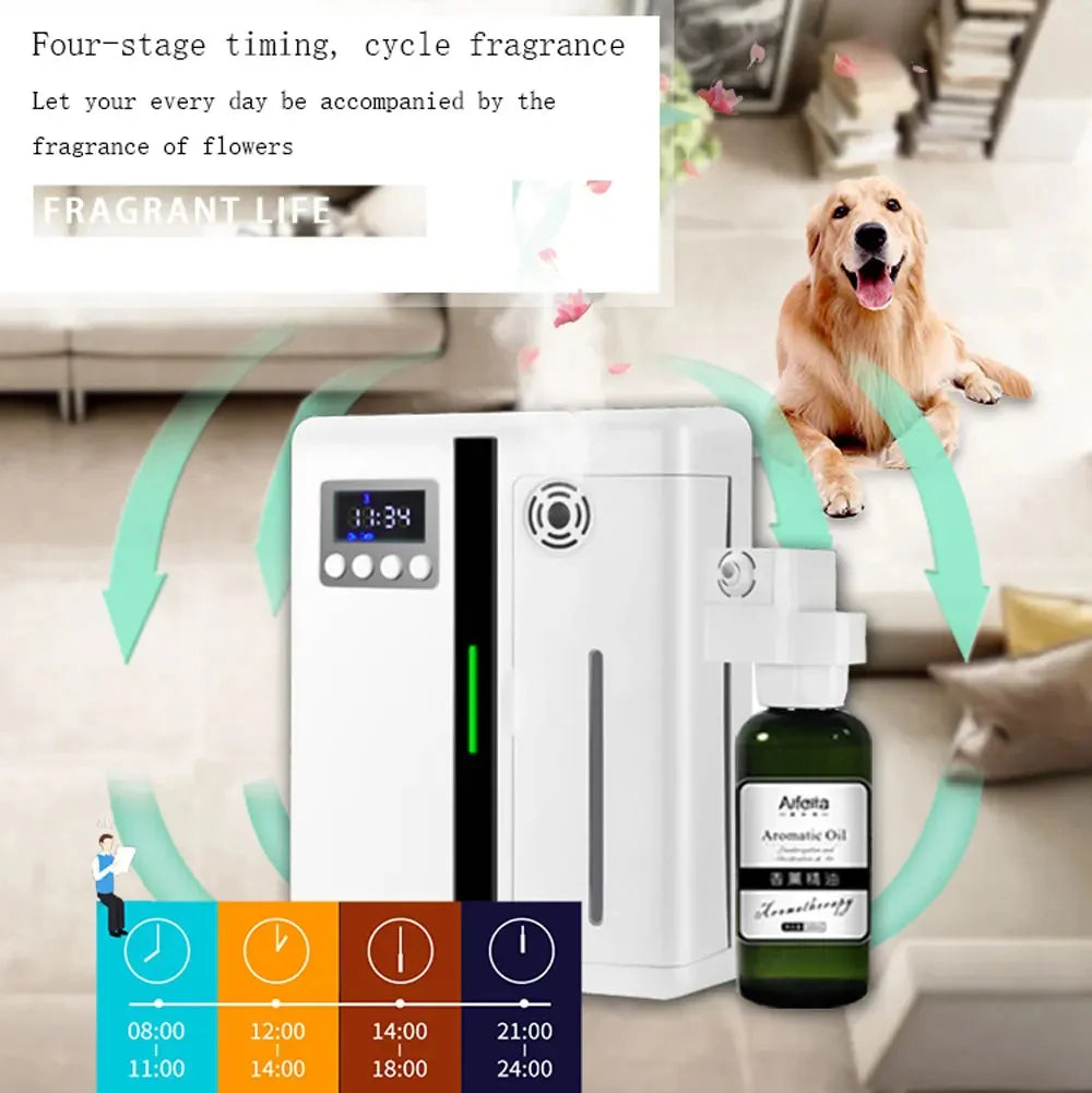 Fragrance Diffuser Coverage 300m³ Room Air Freshener Bluetooth Oil Diffuser For Essential Oil Electric Smell For Home Perfume