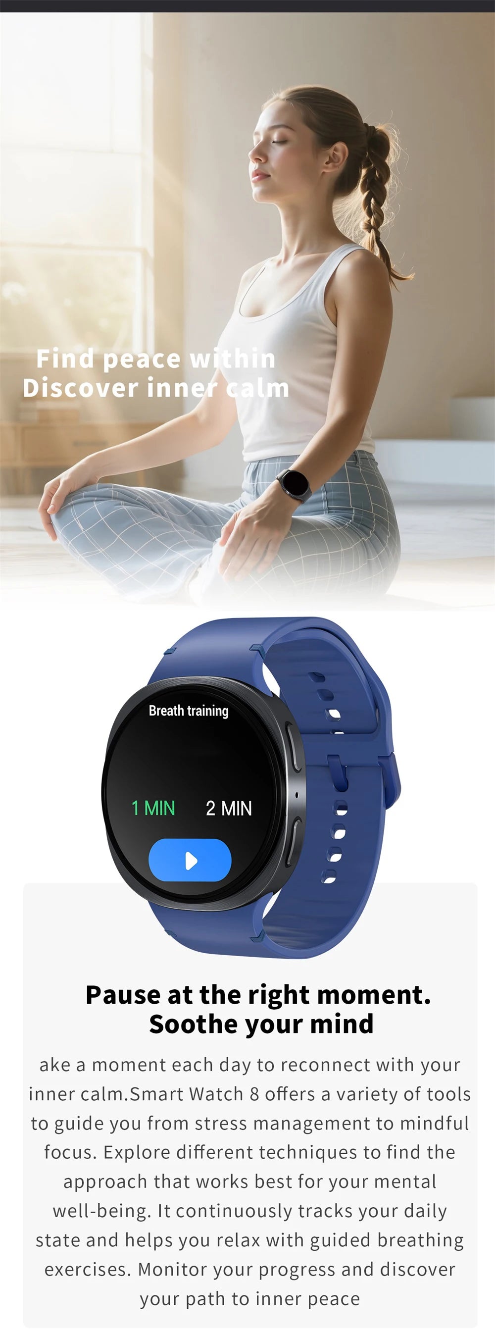 Blue Tooth Call Map Navigation Smart Watch SOS Sports Heart Rate Watches 8 Voice Assistant Smartwatch Calculator Weather Music