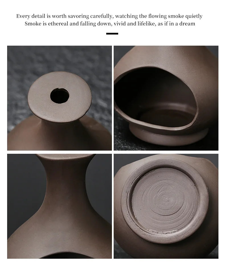 Ceramic Incense Holder for Sticks Decorative Incense Burner Tray Home Decor Smudge Ash Catcher Yoga Meditation Room Incensory