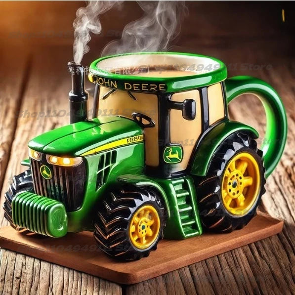 Funny Truck Coffee Cup Mug Handcrafted Durable Semi-trailer Shaped Ceramic Decorations for Men Women Truck Driver Gifts