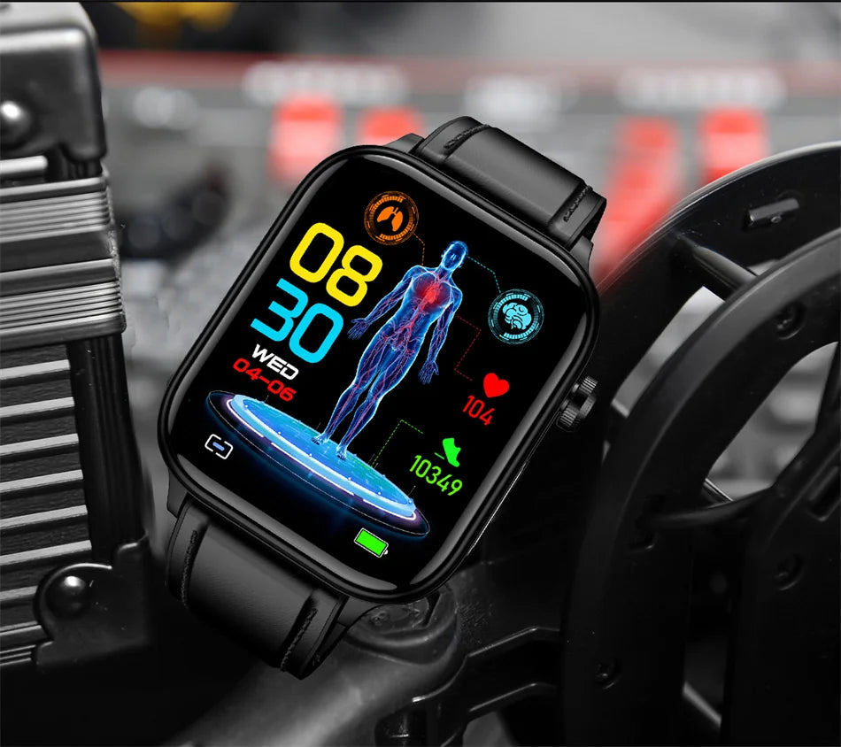 2026 New ECG+PPG Health Smartwatch Men Blood Fat Uric Acid Heart Rate Blood Pressure Bluetooth Call Waterproof Smart Watch Women