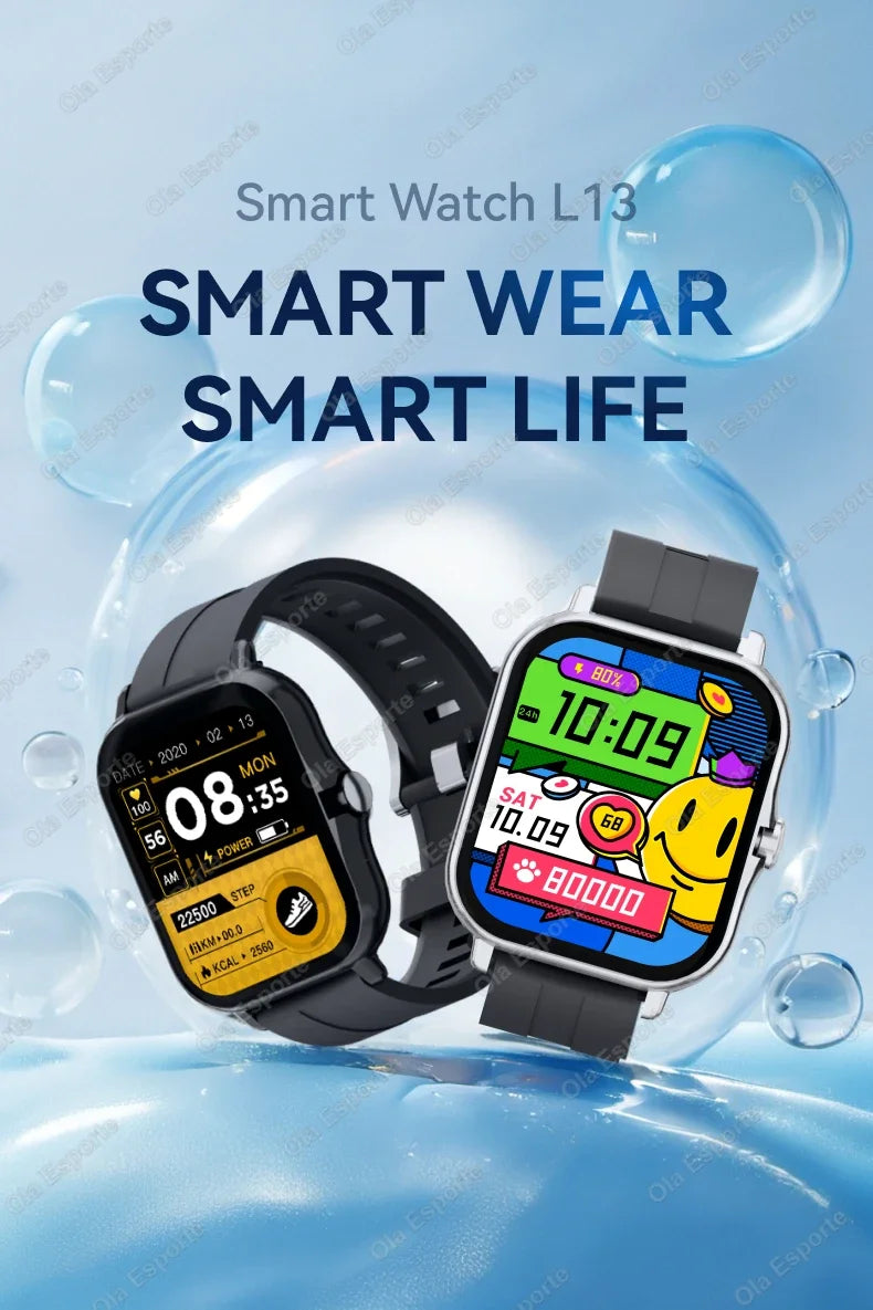 2025New Upgrad Smart Watch For Men Women 1.83Inch Full Touch Display BT Call Sports Monitoring SmartWatch For Android&IOS Phone