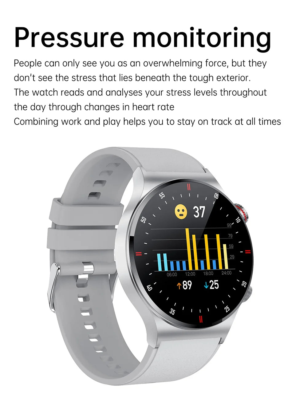 2026 Fashion Smartwatch HD Touch Heart Rate Bluetooth Call Sleep Monitoring NFC Weather Sport Mode Smart Watch For Android IOS