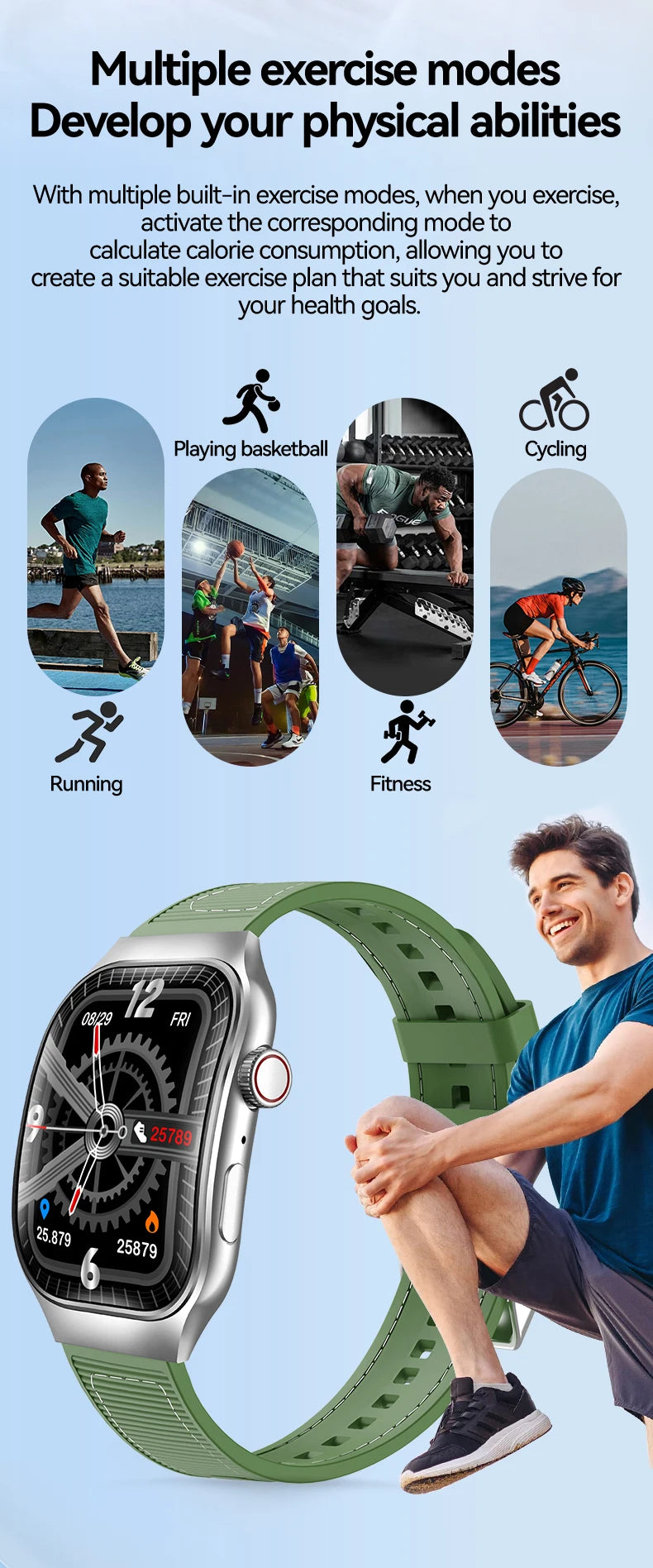 LAXASFIT New Slim Smart Watch Men's 2.01-inch AMOLED Curved Display Bluetooth Talk Sports Fitness Tracking Smartwatch Women's