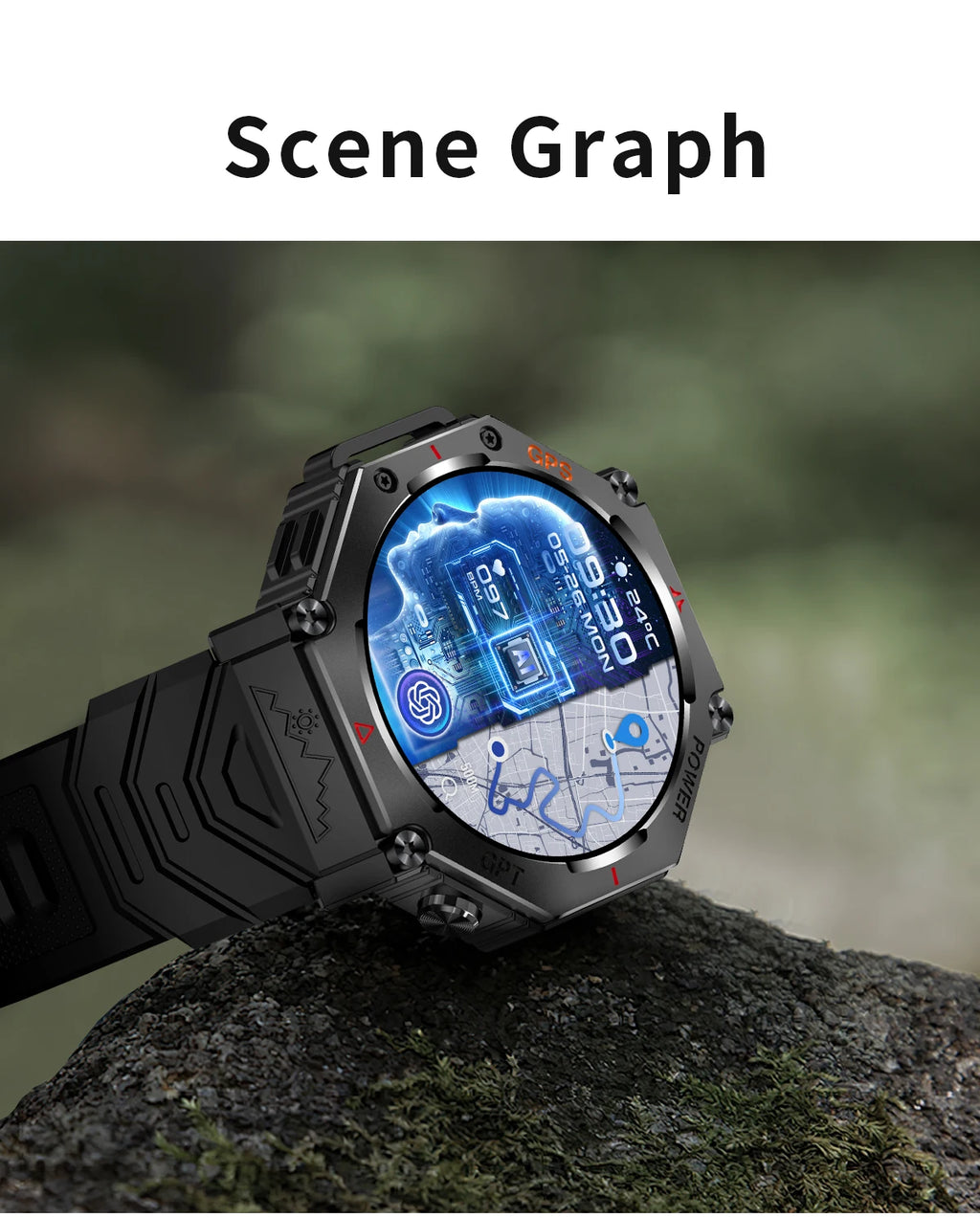 2026 New GPS Smart Watch Built-in Dual-band GNSS 10ATM&IP69K Waterproof AMOLED Compass Original Military Flashlight Smartwatches
