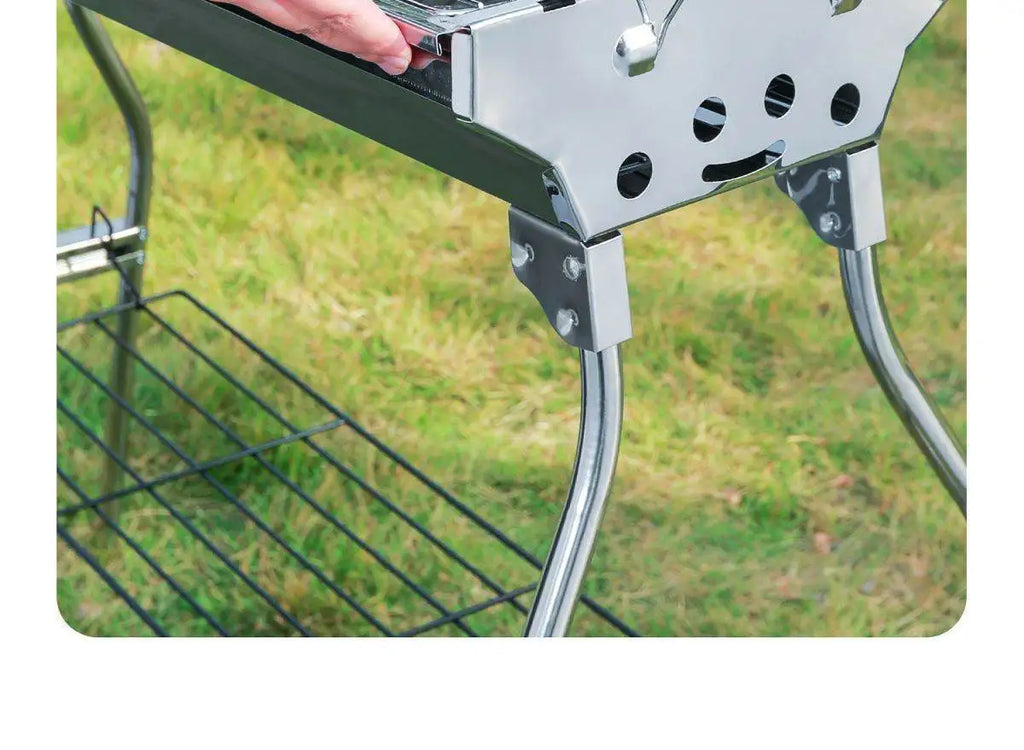 Large Portable Outdoor BBQ Grill Charcoal Grill Cooking Tool for Camping Picnic Garden Home Use Easy to Clean Easy to Carry