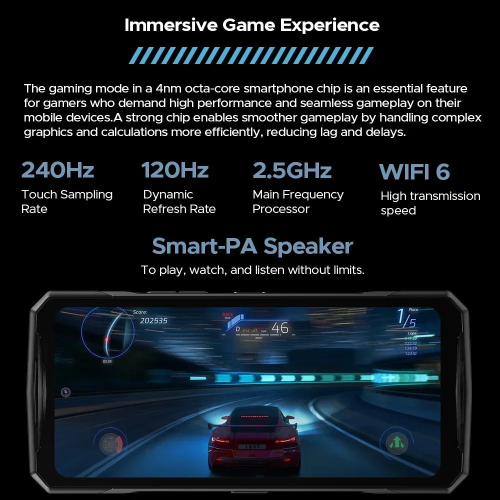 DOOGEE V40 Pro Rugged Phone 6.78" IPS Display  36GB(16+20) 512GB Smartphone 5G 200MP Al Camera 8680mAh Dimensity 7300 Android 14