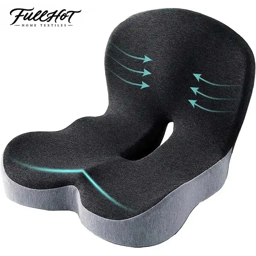 FULLHOT Memory Foam Cushion Interior Accessories Pillow Car Seat Waist Pillow Lumbar Support Office Pillow Chair Cushion