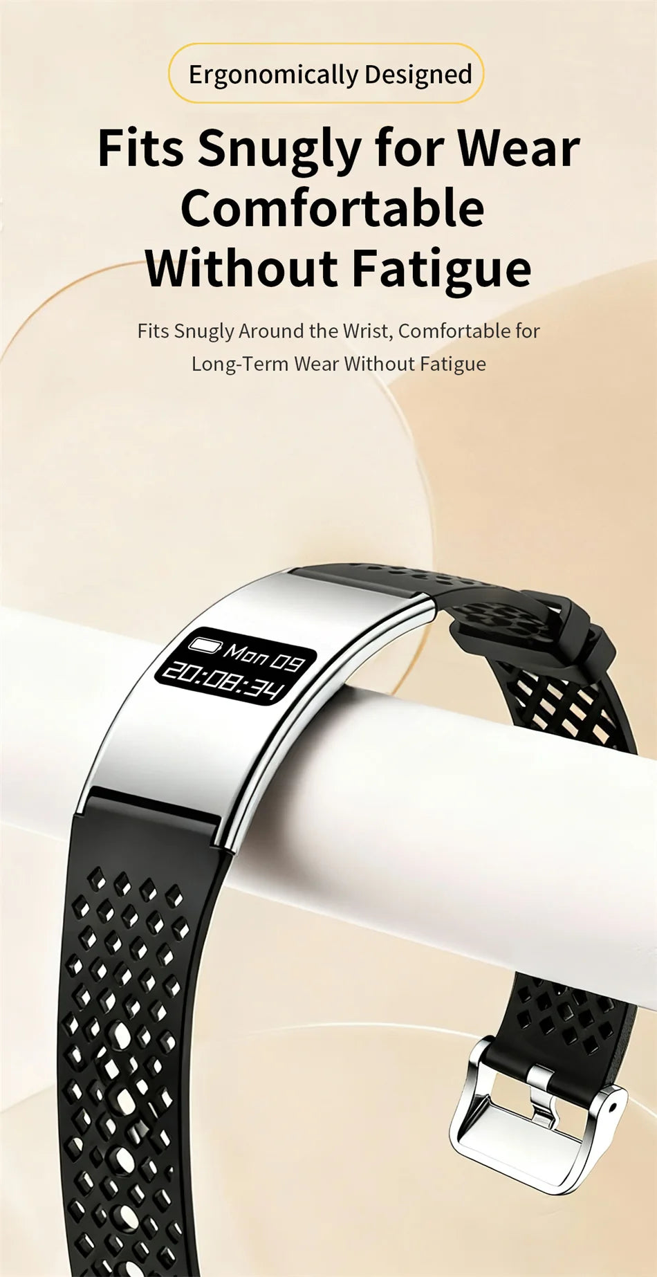 Men Women Smart Bracelet Heart Rate Sleep Monitor Health Smart Band Waterproof Sports Fitness Tracker Smartwatch For Android iOS