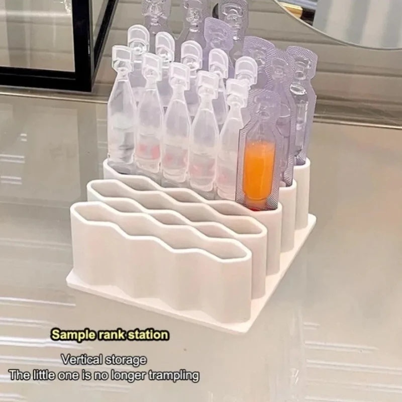 32 Slots Ointments Stand Multi-Compartment Medicine Storage Holder For Small Items Multi-purpose Cosmetics/Pen Storage Rack