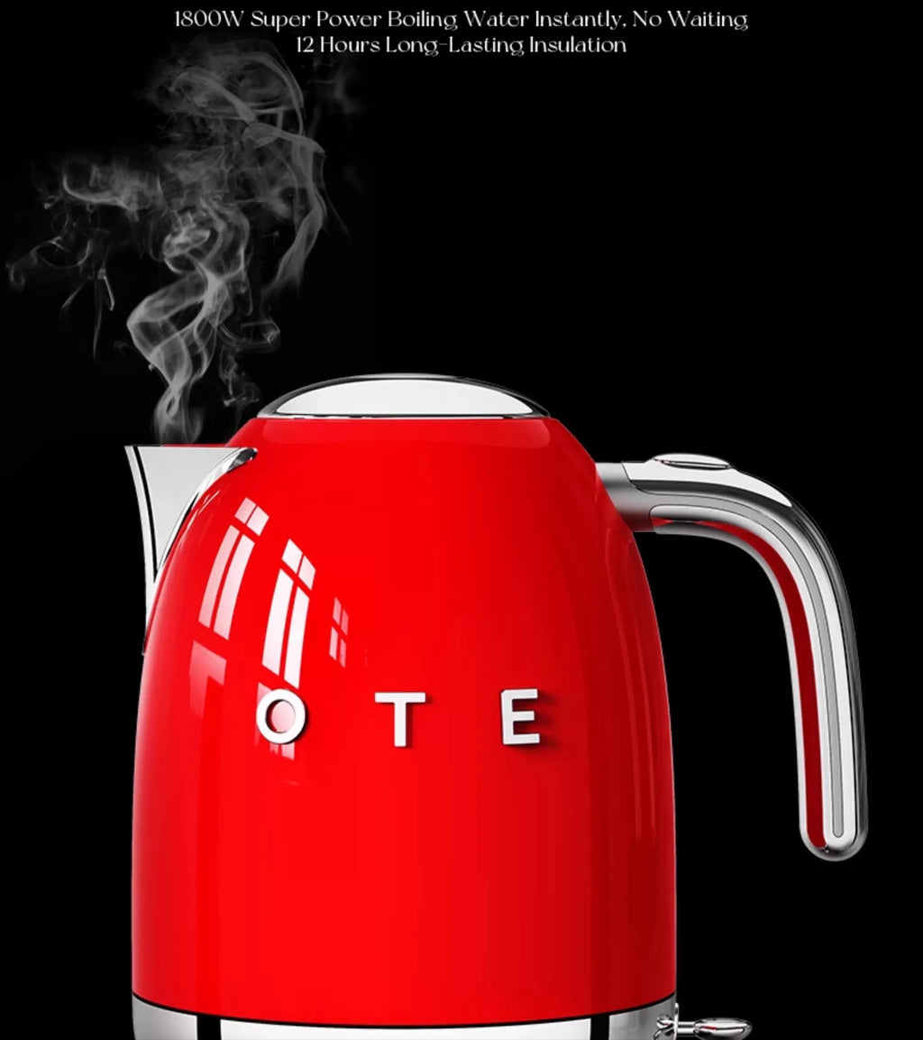0.8L Pink Automatic power Off 316Stainless Steel Electric Kettle Water Boiler Strix Thermostat Heat-proof