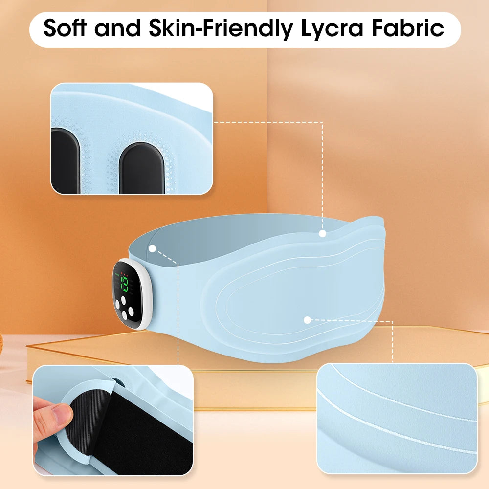 Electric Waist Massager Lower Back Vibration Hot Compress Heating Waist Massage Ab Toning Belt Fitness Heating Pad Muscle Relax