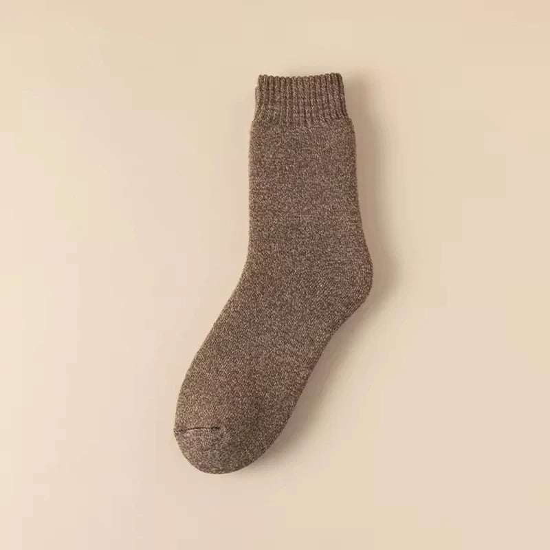3 pairs Boot Socks for Women Thermal Socks For Thick Winter Outdoors Warm Socks Soft Warm Classic Big Girl Cotton Socks