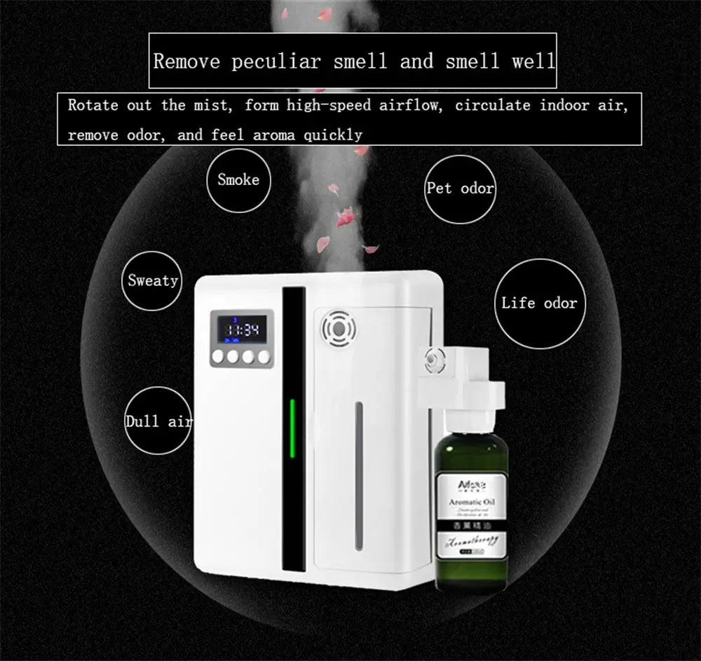 Fragrance Diffuser Coverage 300m³ Room Air Freshener Bluetooth Oil Diffuser For Essential Oil Electric Smell For Home Perfume