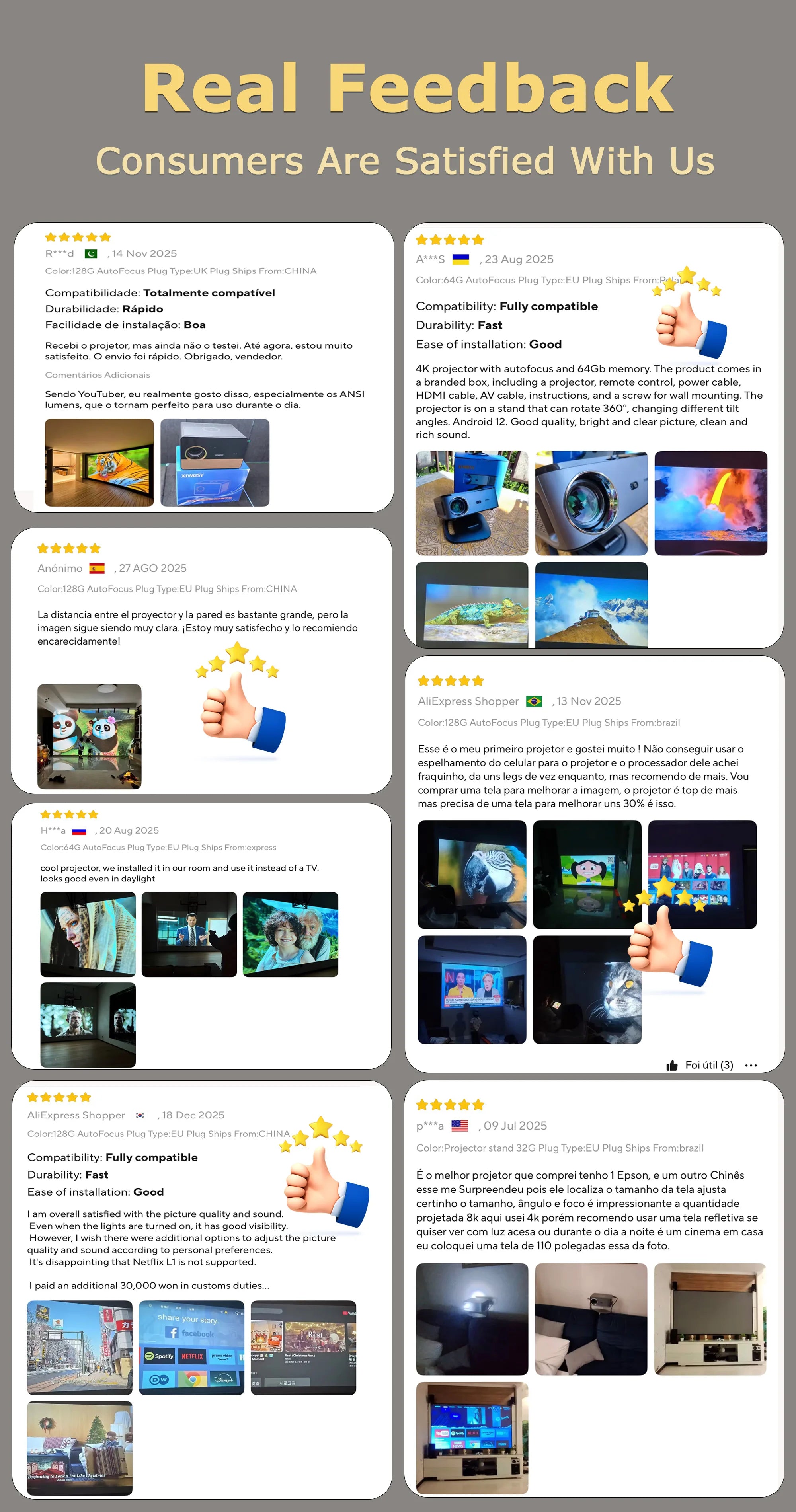 XIWBSY 4000ANSI Google TV Projector 4K Android 14.0 Sealed Optical Projector 52000Lumens WiFi6 Projector Google Voice Assistant