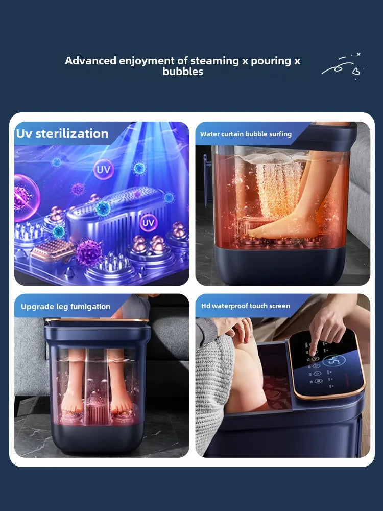 Electric massage of foot bath for heating constant temperature foot bath for 2024 new home fully automatic foot bath tub