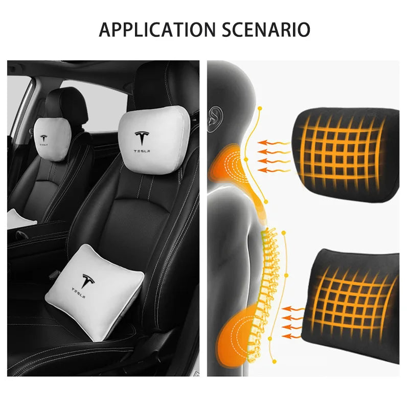 Car Headrest Car Pillow Waist pillow Tesla Model Y Juniper Tesla Model 3 Highland Model S Car Accessories 2024 2025 2026