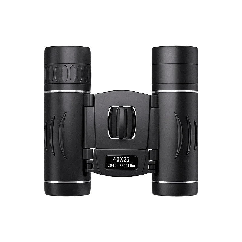 40x22 HD Binoculars BAK4 FMC Folding Mini Telescopic Sight Long Range 2000M for Hunting Sports Camping Travel