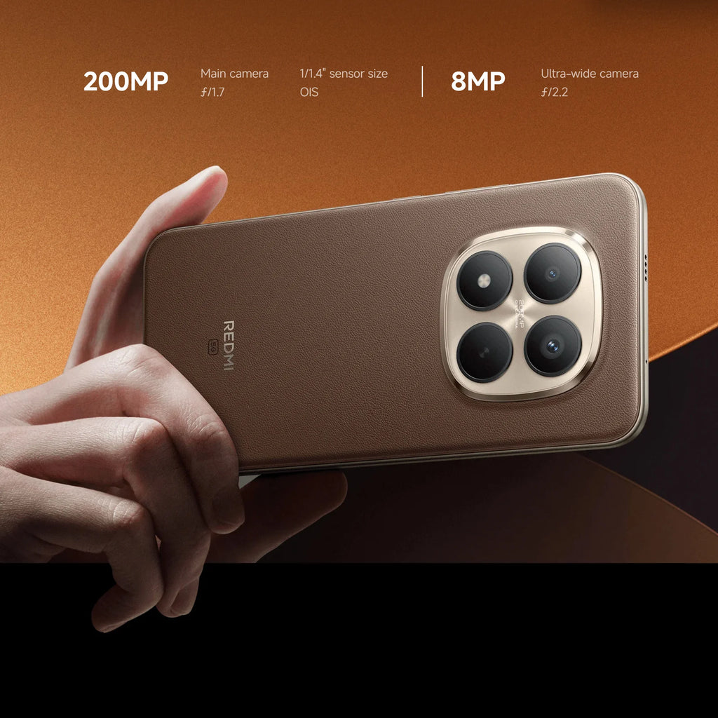 Xiaomi Redmi Note 15 Pro+ 5G 12+512GB Global Version Snapdragon® 7s Gen 4 6.83" 120Hz AMOLED Display 200MP Camera 6500mAh 100W