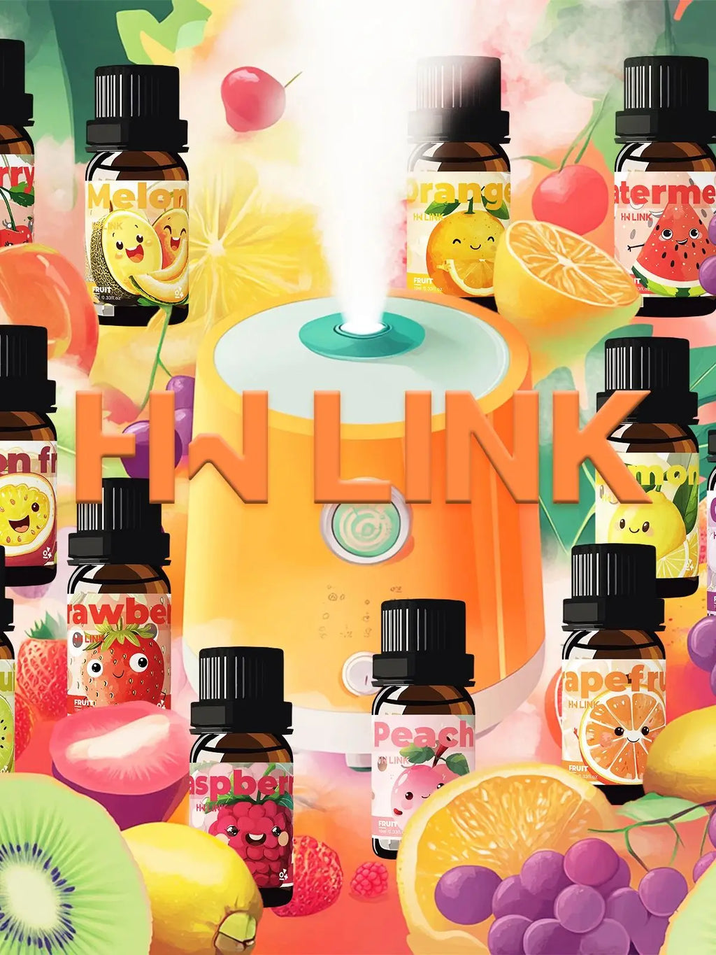 10ml Fruits Essential Oils for candles, soap making, aromatherapy, diffusers, home care with a long-lasting fruity scent
