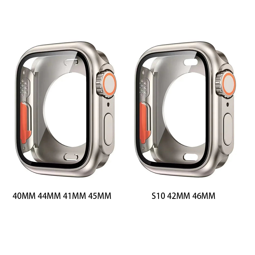 Screen Protector Case for Apple Watch Cover 46mm 42mm 45mm 44mm 41mm 40mm Hard PC Bumper Protector for iwatch 11 10 9 8 7 6 5 SE