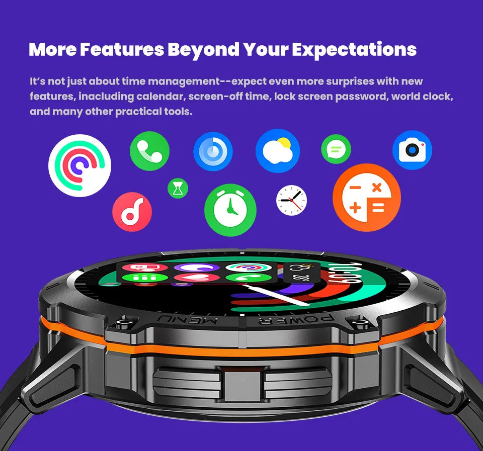 GUHUAVMI TANK X3 ULTRA 2 Smartwatch 1.73" AMOLED Screen 5ATM&IP69K Durable 1000mAh Battery GPS Sports Fitness Track Smart Watch