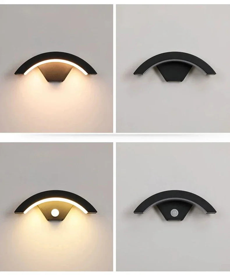 Motion Sensor Outdoor Light LED Exterior Motion Porch Light Modern Outdoor Wall lamp IP65 Waterproof 3000K for House Garage