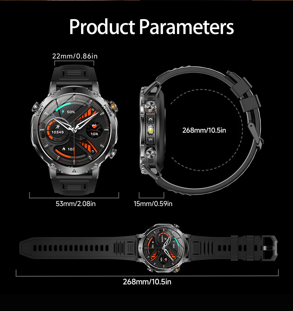 LIGE Men Smart Watch 1400 mAh 1.7 Inch Screen Bluetooth Call Voice Assistant Watch Sport Fitness IP68 Waterproof Smartwatch 2026
