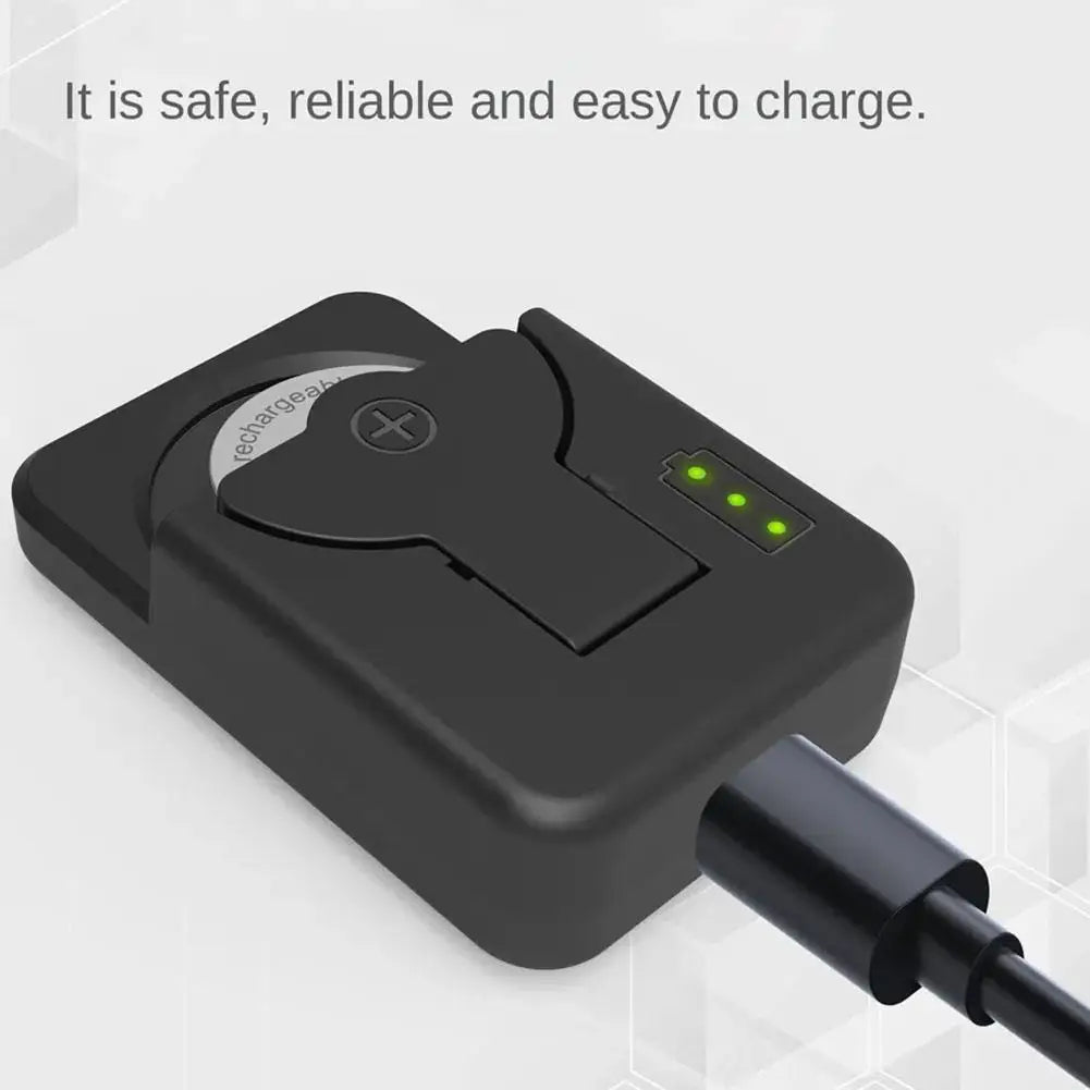 Portable Button Battery Charger Universal Mini Coin Cells Charger with LED Indicator Light for LIR2016 LIR2025 LIR2032 LIR1025