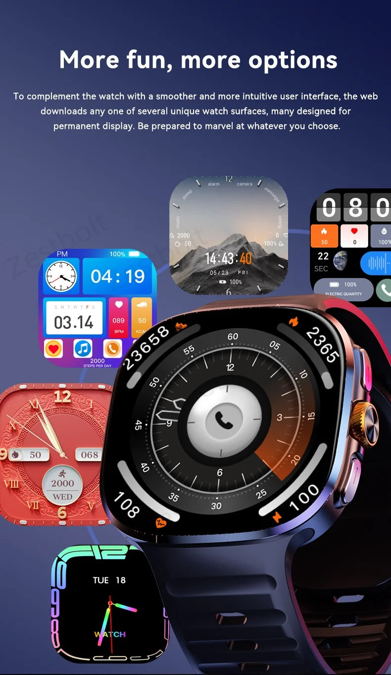 M99 4G 5G Cellular Version Smartwatch 2.4inch Amoled Larger Screen Android 10 Smart Watch With Rotary Camera Sim Card Slot WIFI