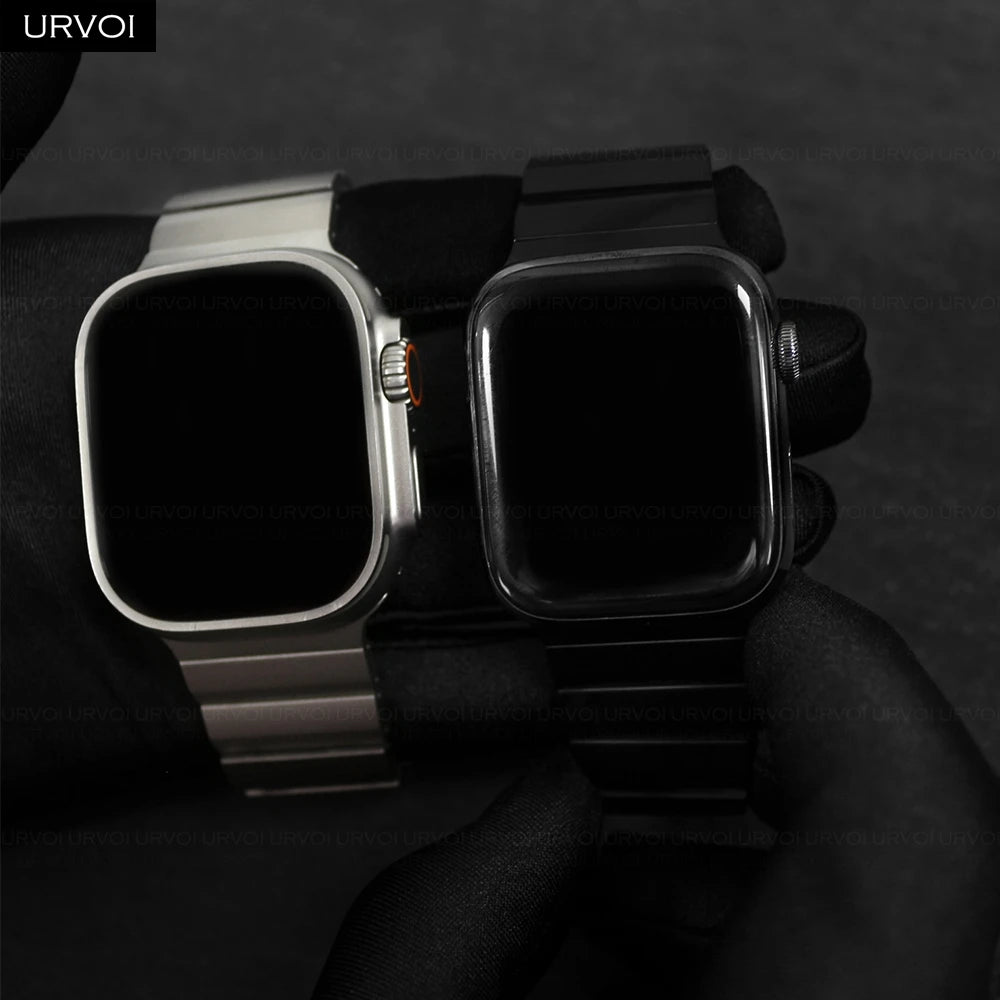 URVOI Titanium Band for Apple Watch Ultra 3 2 Series 11 10 9 8 7 6 SE strap for iWatch Magnet Closure wristband 46 49mm