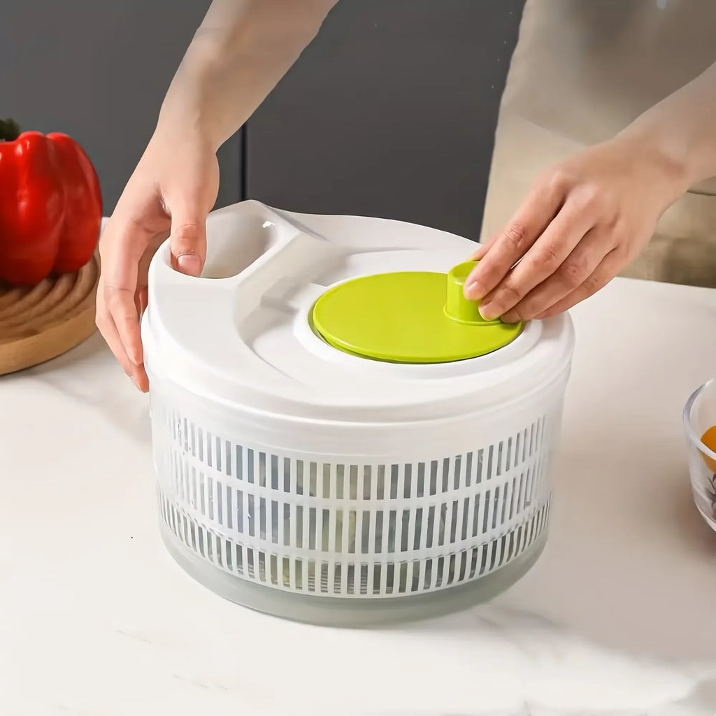 Salad Spinner Lettuce Greens Washer Dryer Drainer Crisper Strainer for Washing Drying Leafy Vegetables Kitchen Tools