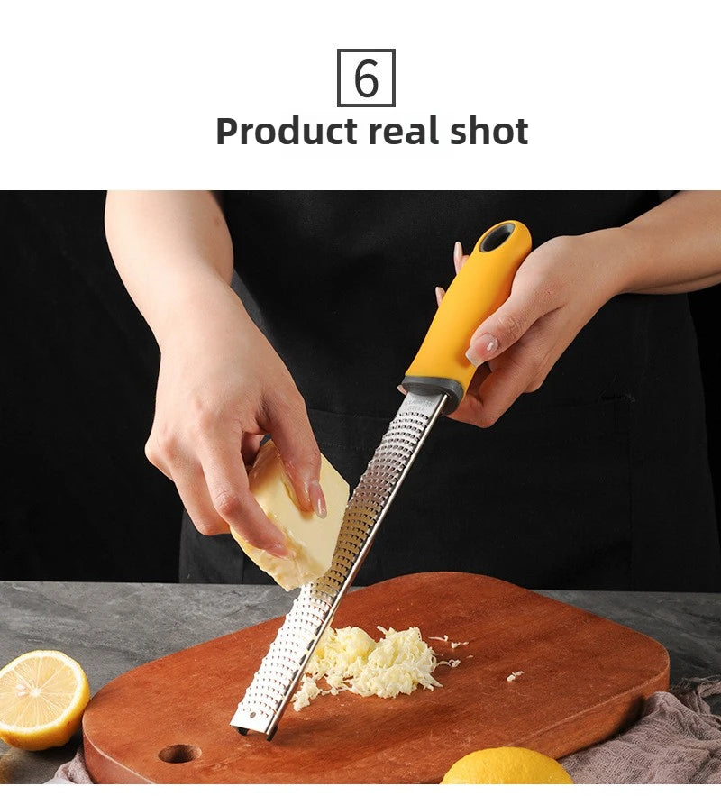Stainless Steel Fruit Cheese Grater, Chocolate Lemon Peel Cheese Shavings Grater, Scraper, Kitchen Tool