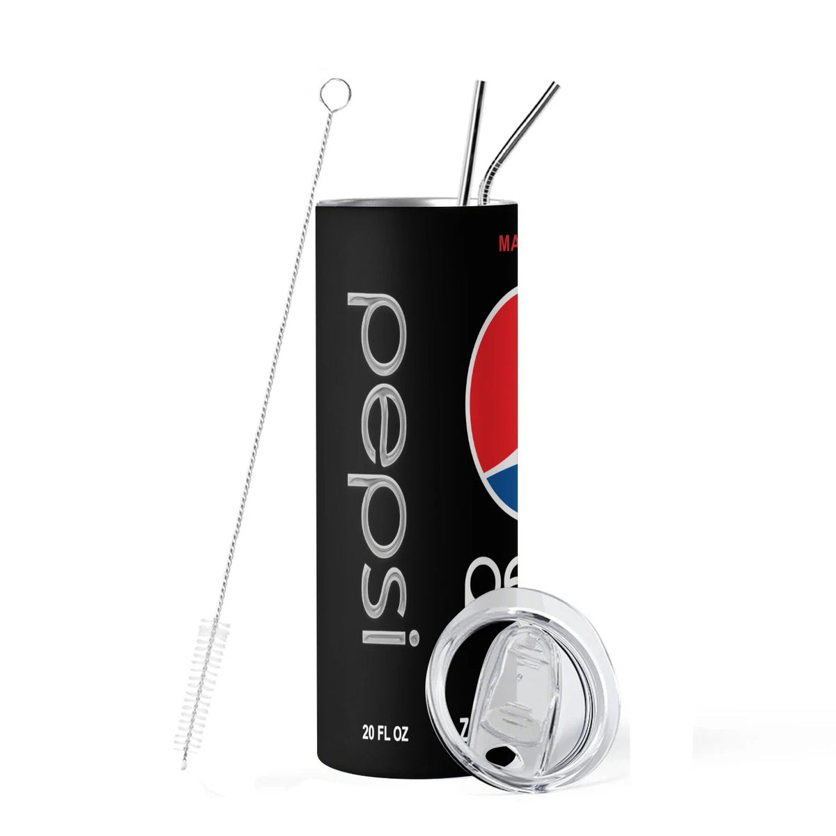 20oz Tumbler Cherry Lemon Orange juice Coke Can Vacuum cup Double Stainless Steel Water Bottle with Straw for Hot or Cold Drinks