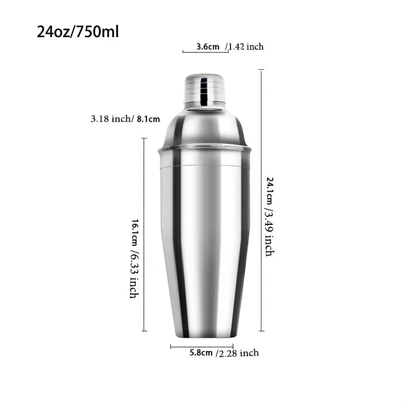 6/9pcs Stainless Steel Cocktail Shaker Bartending Tools Bartender Kit Martini Sharker Drink Mixer Set With Storage Bag