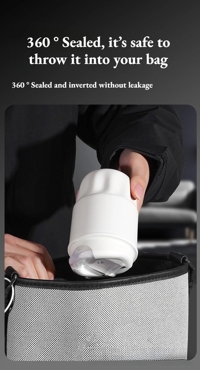 260ML 450ML SUS316 Thermal Coffee Mug Leakproof Portable Travel Tumbler with Lid Stainless Steel Cup for Car Work Hot Cold Drink